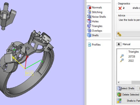 Solitair ring Modèle 3D