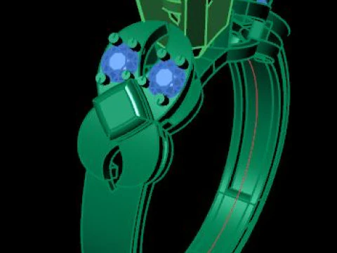 Solitair ring 3D Model