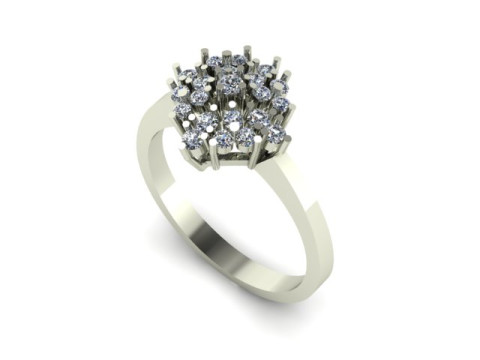 Fancy ring use for daimonds 3D मॉडल