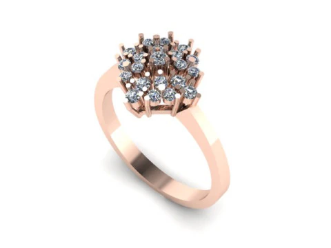 Fancy ring use for daimonds 3D Model