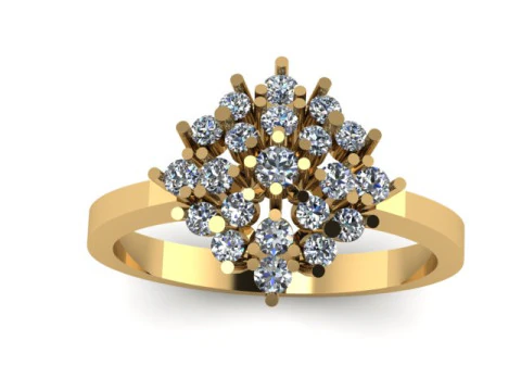 Fancy ring use for daimonds 3D Model