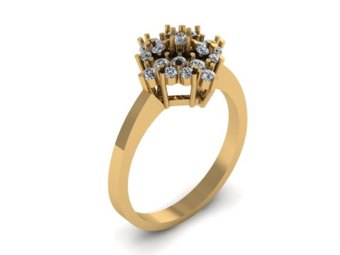 Fancy ring use for daimonds 3D मॉडल