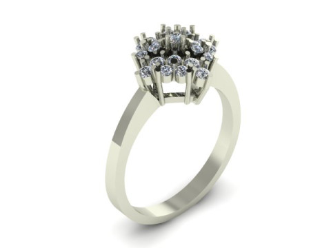 Fancy ring use for daimonds 3D मॉडल