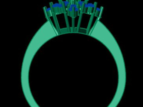 Fancy ring use for daimonds 3D मॉडल