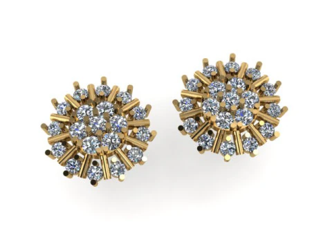 Uso de brinco para diamantes Modelo 3D