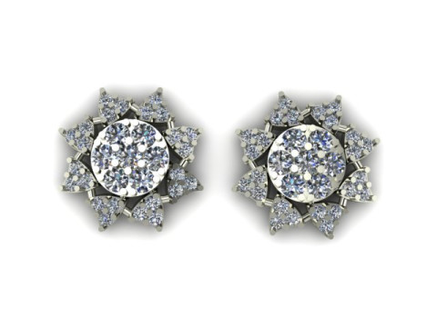 Beautifull eairring for daimonds Model 3D
