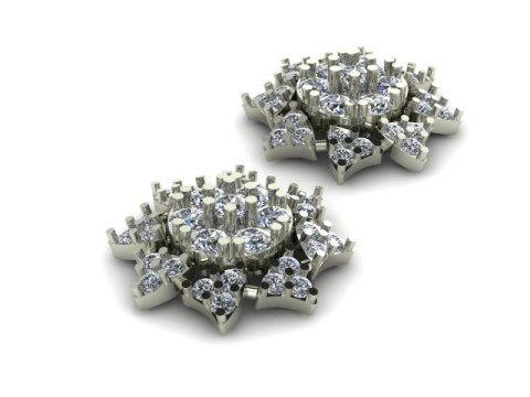 Beautifull eairring for daimonds Model 3D
