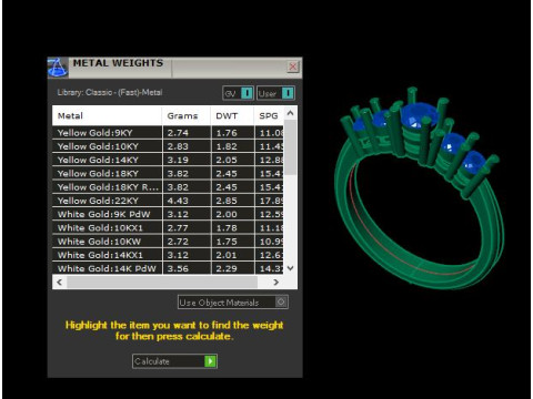 Solitair 5 Stone Ring 3D Model