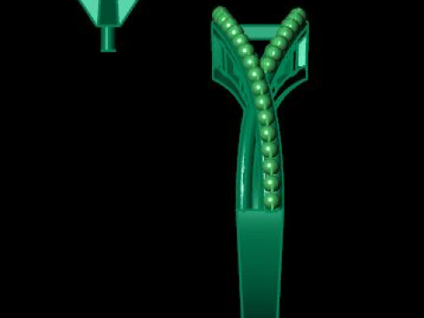 1 stone solitair ring Modelo 3D