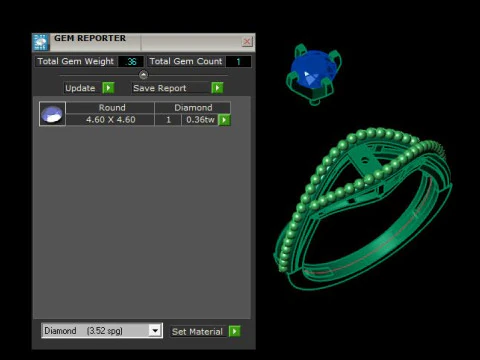 1 stone solitair ring 3D Model