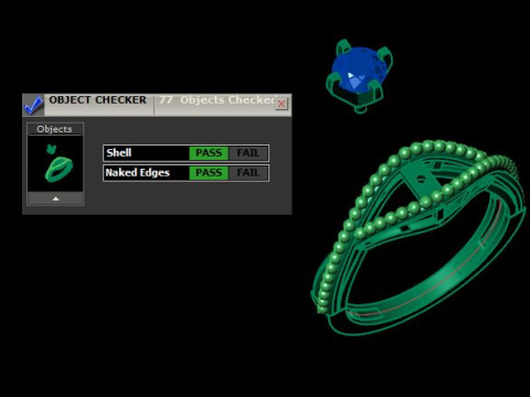 1 stone solitair ring Modelo 3D