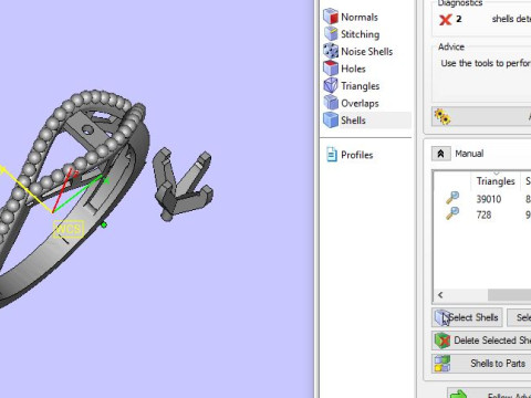 1 stone solitair ring Modelo 3D