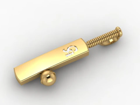 Liontin bola pemukul kriket Model 3D