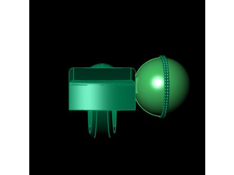 Cricket batball pandent Modello 3D