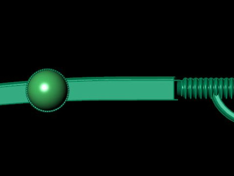 Cricket batball pandent Modello 3D