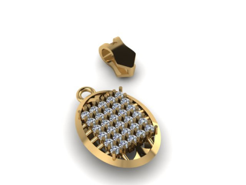 Diamond Pandent 3D मॉडल