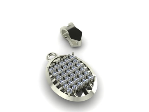 Diamond Pandent 3D मॉडल