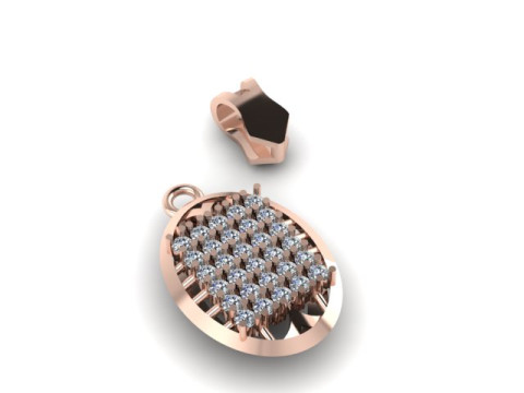 Diamond Pandent 3D मॉडल