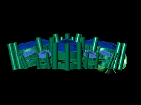 Ruby Emerald and daimond pandent Modèle 3D
