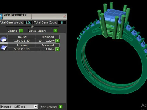 Princess Ring 3D Model