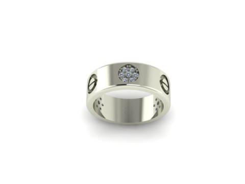 Beautifull band ring for daimonds 3Dモデル