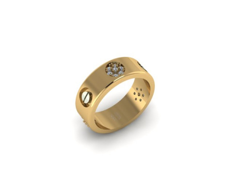 Beautifull band ring for daimonds 3Dモデル