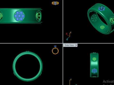 Beautifull band ring for daimonds 3Dモデル