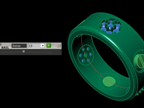 Beautifull band ring for daimonds 3Dモデル