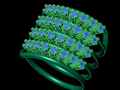 Spiral ring for daimond Modello 3D