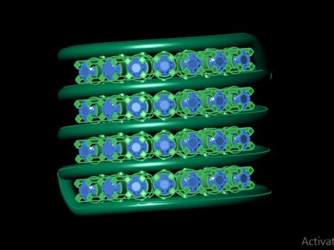 Spiral ring for daimond 3D Model