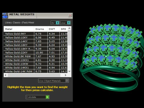 Spiral ring for daimond 3D Model