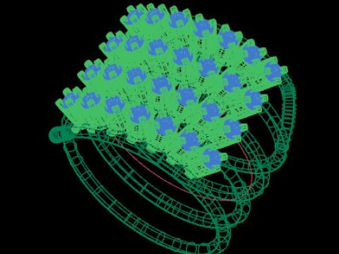 Spiral ring for daimond 3D Model