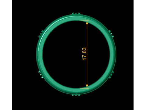Band ring 3D print model Model 3D