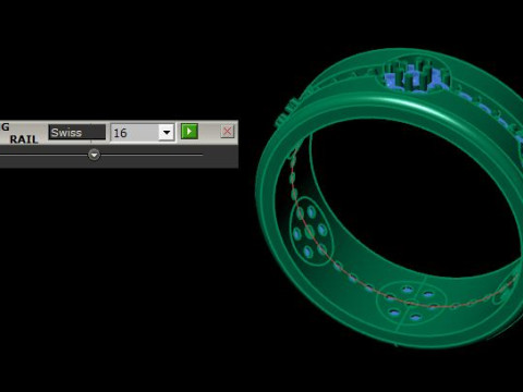 Band ring 3D print model Model 3D
