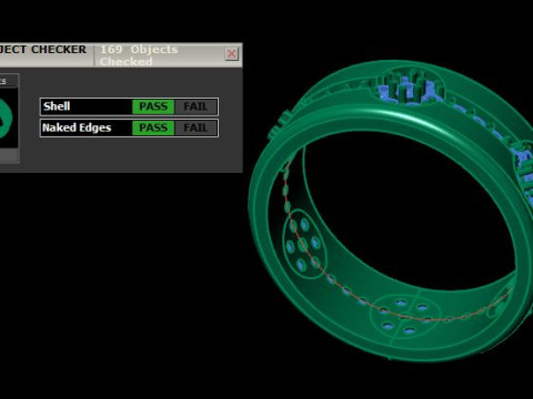 Band ring 3D print model Model 3D