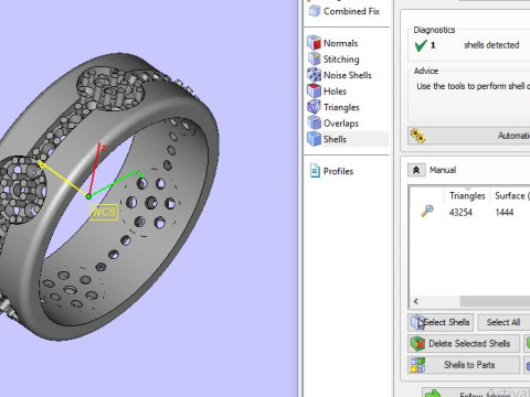 Band ring 3D print model Model 3D