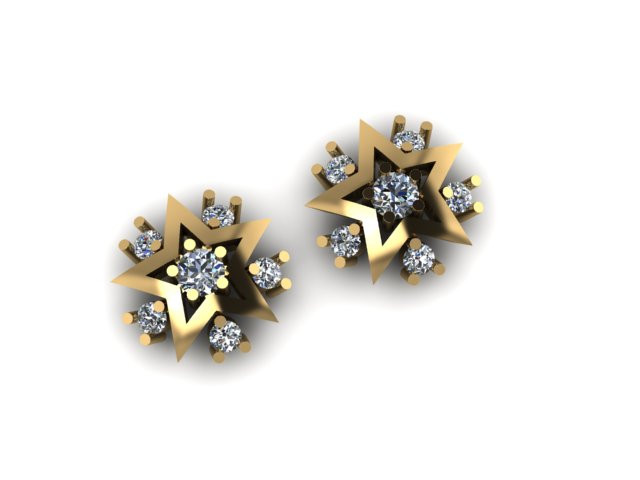 Daimonds tops 3D print model 3D Model .c4d .max .obj .3ds .fbx .stl .blend 