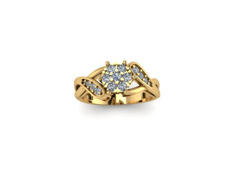 Engagement Wedding Ring Bridal Ring 3D print model 3D print model 3D Model