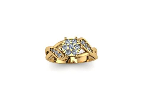 Engagement Wedding Ring Bridal Ring 3D print model 3D print model 3D Model