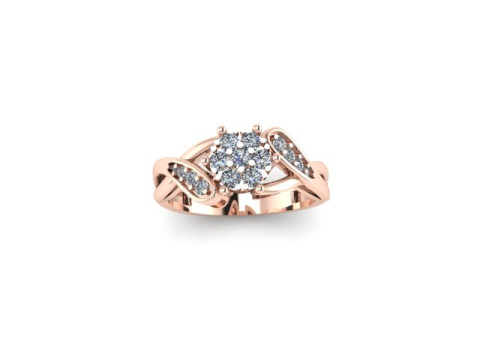 Engagement Wedding Ring Bridal Ring 3D print model 3D print model 3D Model