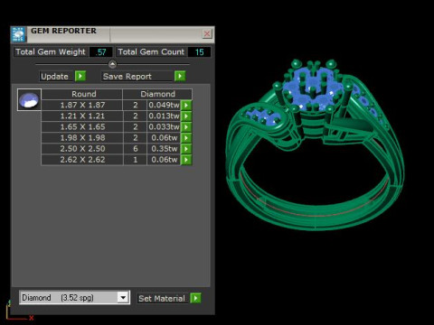 Engagement Wedding Ring Bridal Ring 3D print model 3D print model 3D Model
