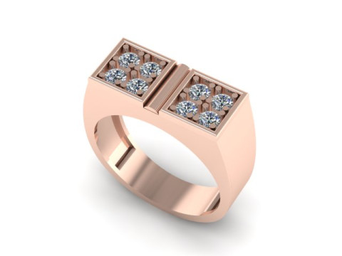 Man ring 3D print model 3D Model