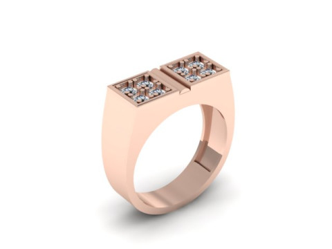 Man ring 3D print model 3D Model