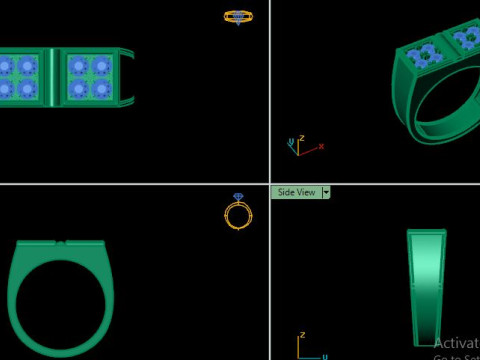 Man ring 3D print model 3D Model