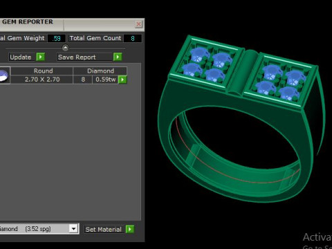 Man ring 3D print model 3D Model
