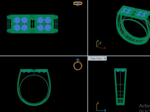 Man ring 3D print model 3D Model