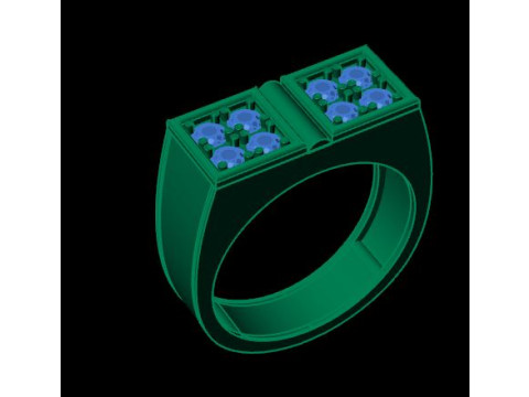 Man ring 3D print model 3D Model