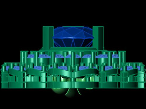 Ruby Emerald and daimond pandent 3D Модель