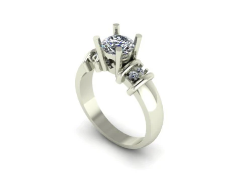 Solitair ring 3D Model