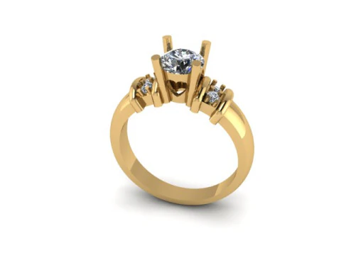 Solitair ring 3D Model